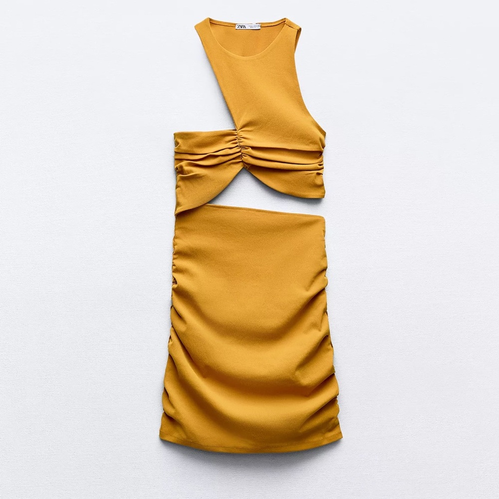 Zara - Fitted Cut Out Mini Dress